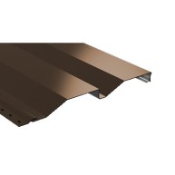 Сайдинг МеталлПрофиль СК Корабельная доска, 14х226, 0,4 мм, цвет шоколад